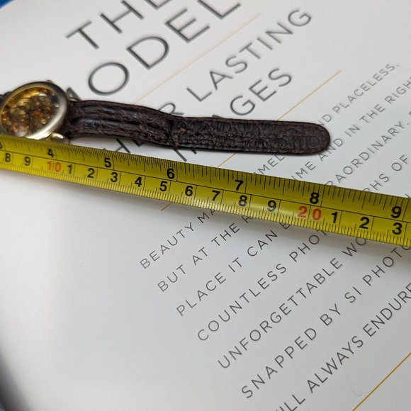 Skeleton Watch Cardini One Jewel Ruby Watch 18k gold Plated Mechanical Wind Up - Picture 7 of 8